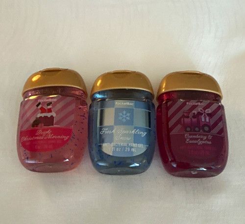 Bath & Body Works Winter PocketBac Antibacterial Hand Sanitiser Gel 29ml x3