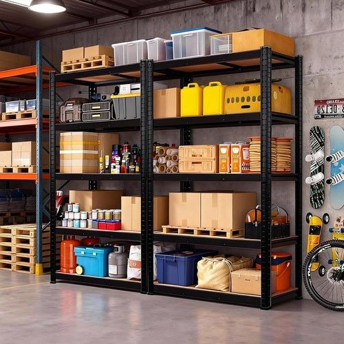 Heavy Duty 4/5 Tier Metal Garage Shelves Shelving Racking Storage Boltless Shelf