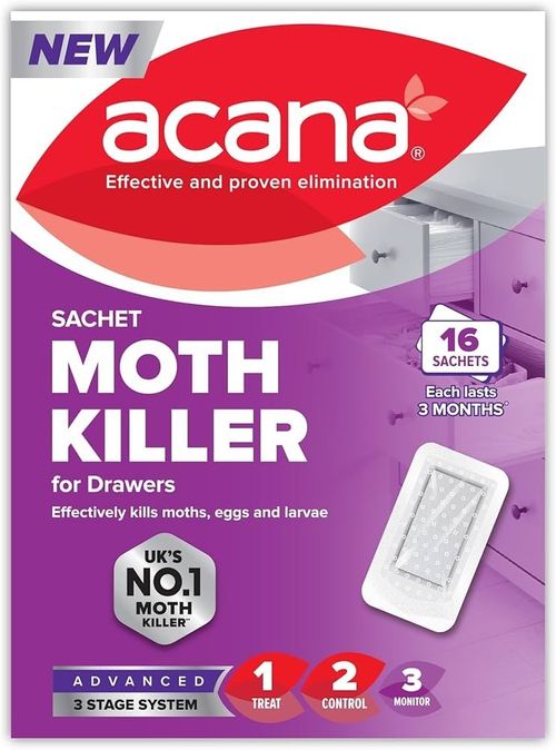 Acana Sachet Moth Killer Repellent Freshener Fabric Lavender For 3 Months New UK — image 1