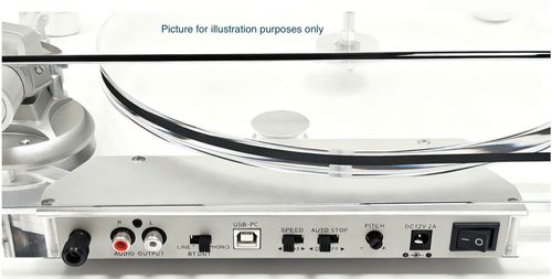 Stunning Minimalist Transparent Acrylic Vinyl Record Player -Excellent condition — image 4