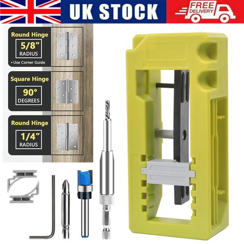Door Hinge Routing Jig Stable Easy Installation Door Hinge Router Adjustable Kit — image 1