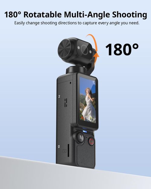 CGXUED Vlogging Camera, Portable Handheld Video Pocket Body Black — image 6
