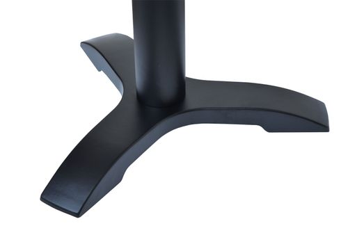 black premium cast iron table base dining restaurant cafe pub cross 3 leg — image 4
