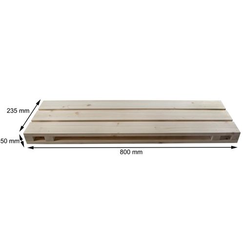 Wooden 80cm Brick Concrete Wooden Wall Floating Shelf Solid Plain Pine Display   — image 7