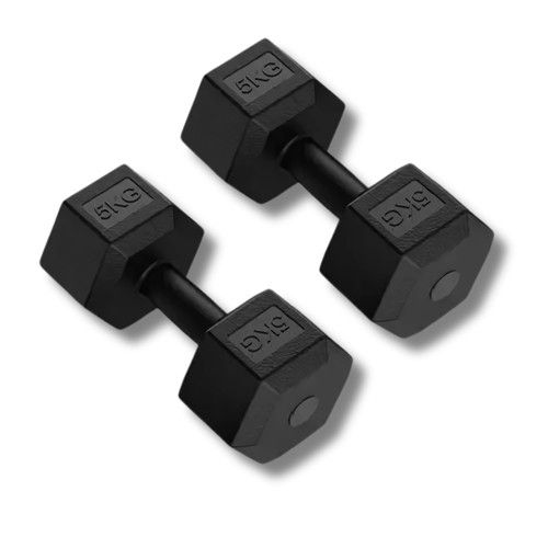 Exersci Hex Dumbbells 2.5kg - 10kg Hand Weights Home Gym Fitness Workout