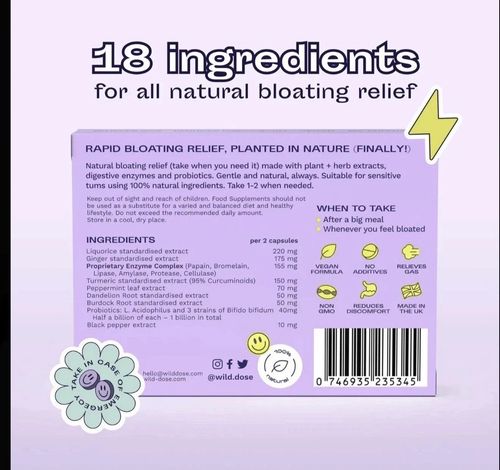 1or3 PACK A Dose For Bloating 60 Capsules Probiotics Digestive Enzymes — image 2