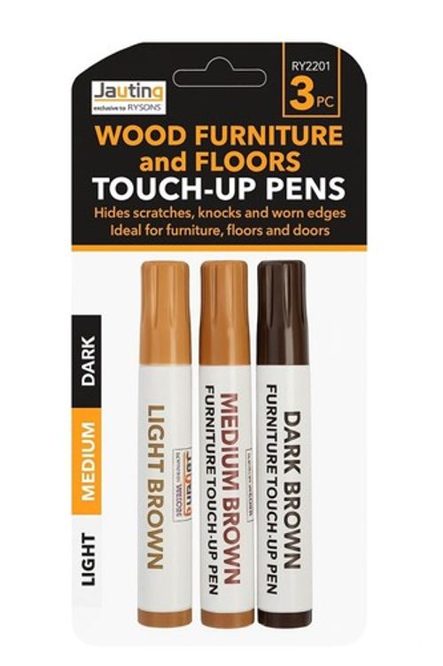 Pack of 3 Furniture Touch up Markers Scratch remover Laminate Wood Floor Repair