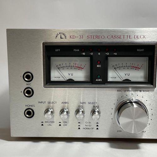 Victor KD-31 ANRS Stereo Cassette Deck Serviced LED Peak Meter Fully Functional — image 4