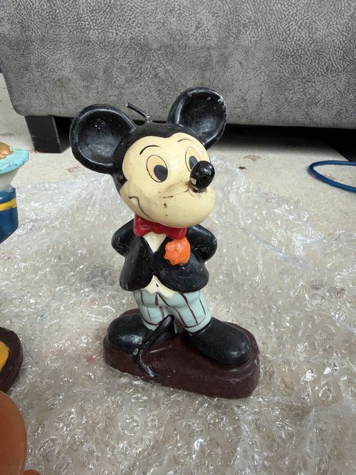 Vintage moulded character candles / collectible wax figures — image 6