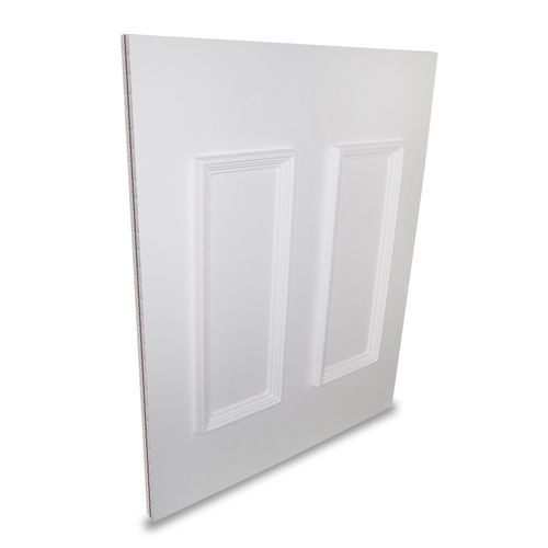 White uPVC Door Panel Manor Moulded Half MDF Reinforced 24 28mm Plastic Glazing — image 3