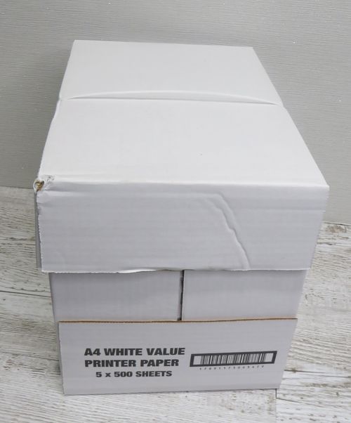 A4 copier printer paper 2500 sheets  white 5 reams bulk value Office home — image 9