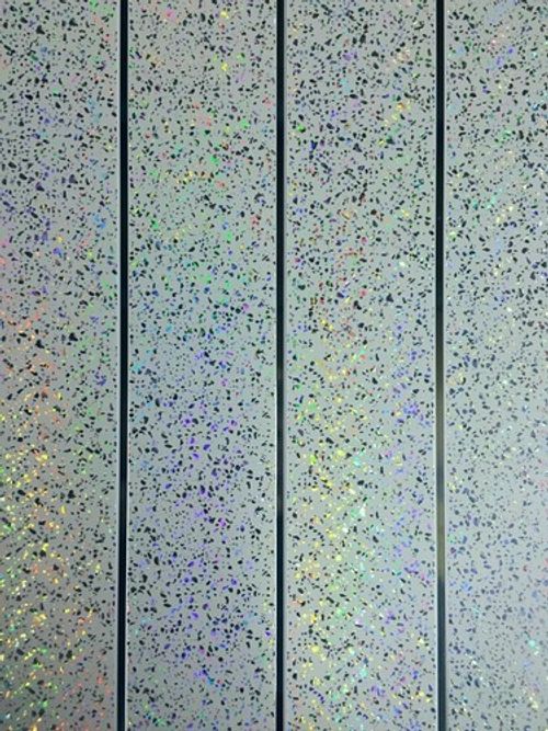Grey Bathroom Cladding 8mm White Ceiling Panels Tile Effect PVC Shower Wet Wall 