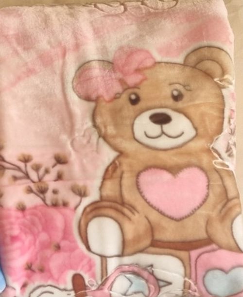 Baby Blanket Boy Girl Fleece 2ply Super Soft Warm Mink Pram Cot (110 x 140cm)