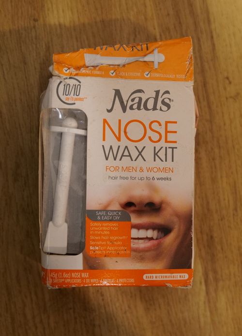 Nad's Nose Waxing Kit for Men and Women, Nose Hair Removal, 45g (damaged box) — image 1