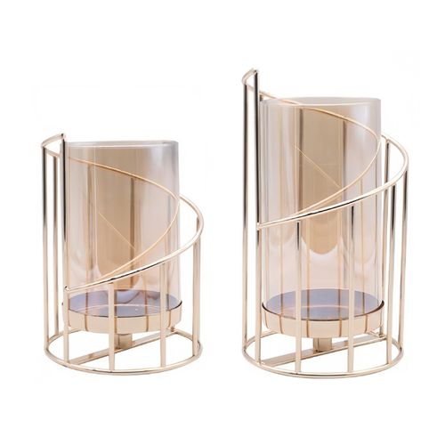 2Pcs Candle Holders Centerpiece Hurricane Candlestick For Wedding Dinning Party — image 12
