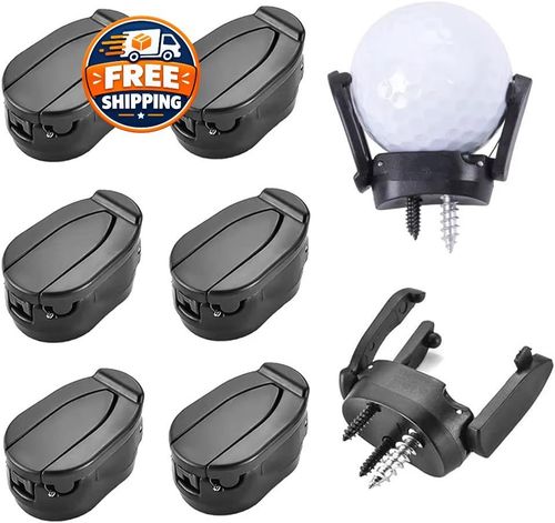 6Pcs Golf Ball Retriever Pick Up Grabber Foldable Claw Sucker Putter Grip Tool — image 1