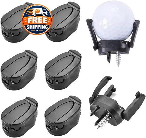6Pcs Golf Ball Retriever Pick Up Grabber Foldable Claw Sucker Putter Grip Tool