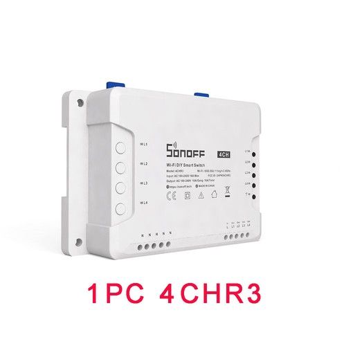 SONOFF Wifi Smart Switch 4 Gang APP Voice Control for Alexa Google Home UK