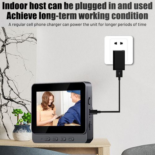 Wireless Video Doorbell Security Camera Ring Door Bell /W 4.3" Screen Intercom — image 4