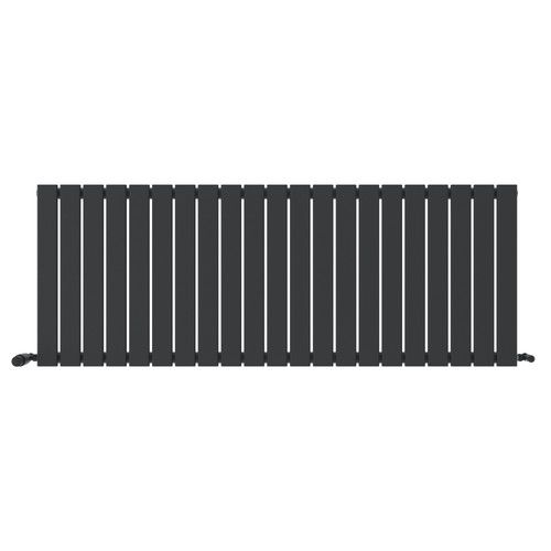 Radiator Horizontal Single Flat Panel Designer Slimline Rad Anthracite White UK
