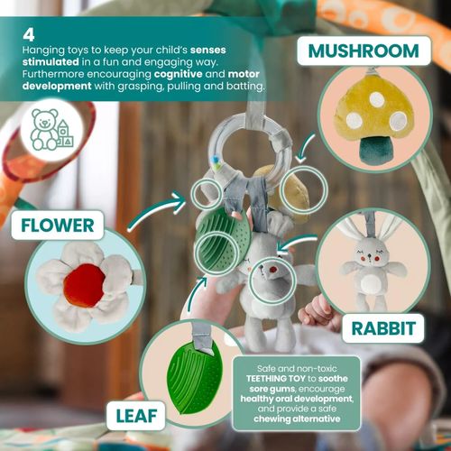 Kyoot Newborn Baby Hanging Soft Toy for Baby Cot Crib Bed Bassinet Mobile Toy — image 3