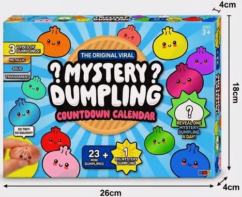 24X Mystery Dumpling Blind Box Advent Calendar Squishy Bao Bun Stress Relief Toy — image 3