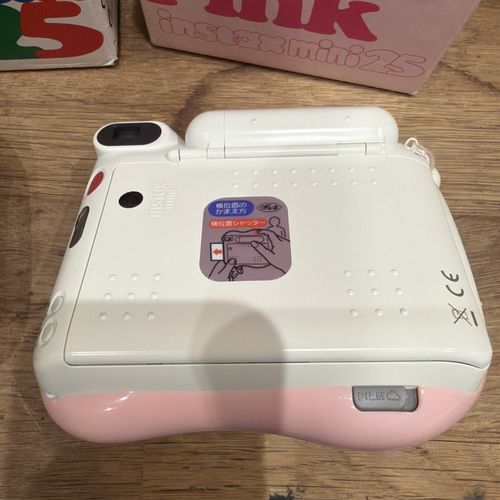 2x Fujifilm Instax Mini 25 White & Pink 60mm Portable  Instant Film Cameras — image 5