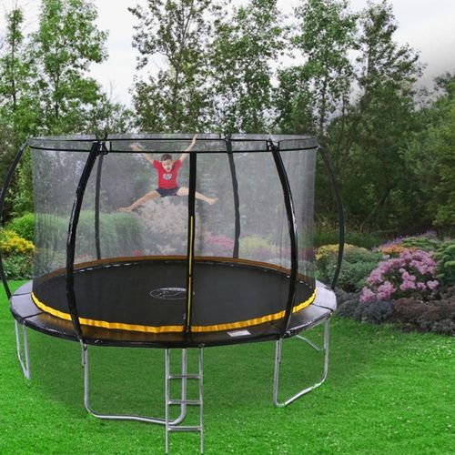 KANGA 12ft Premium Trampoline With Enclosure, Net, Ladder and Anchor Kit — image 4