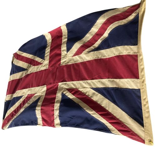 Union Flag Sewn Cotton 90 x 150cm 3 x 5 Feet New With Vintage Look British Flag — image 1