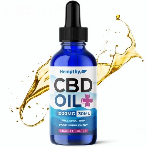 CBD Oil - 1000mg - Full Spectrum - MCT Oil -  Mixed Berry - 30ml - THC Free
