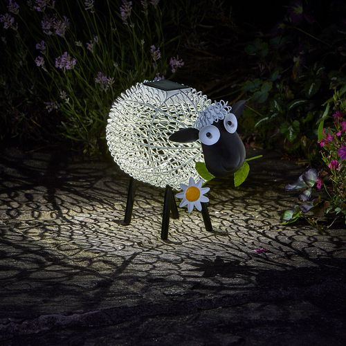 Solar LED Light Up Cow Sheep Farm Animal Garden Ornament | OR Spare Solar Panel — image 1