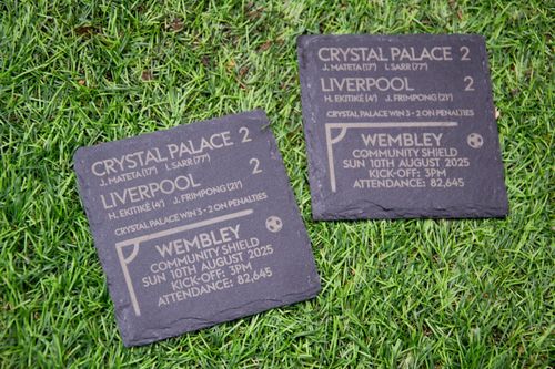 Crystal Palace 1 - 0 Man. City - 2025 FA Cup Final Game Slate Coaster   — image 5