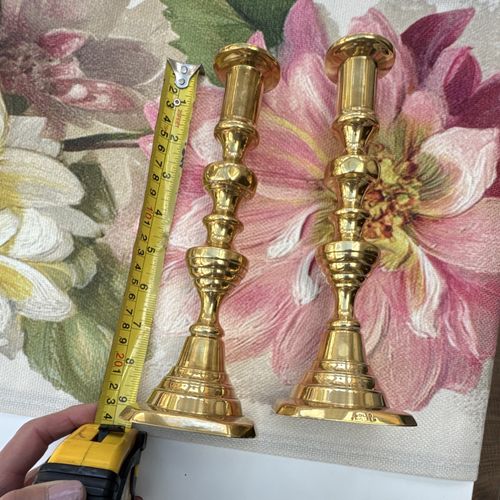 Pair of Brass Candlesticks Candle Holders Candelabra — image 5