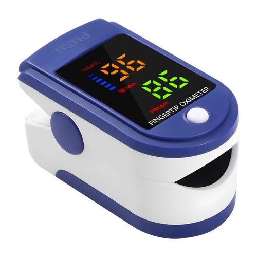 Pulse Oximeter Fingertip Blood Oxygen SpO2 Monitor Heart Rate Saturation Tester
