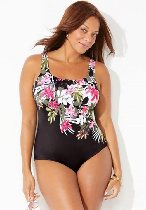 Swimming Costume Plus Size Swimwear Athletic | Sports One Piece Lady Swimsuit