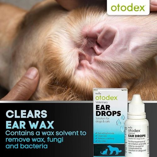 3 x 14ml Petlife Otodex Ear Drops for Dog Cat Clear Wax Mites Cleanser Itching — image 8