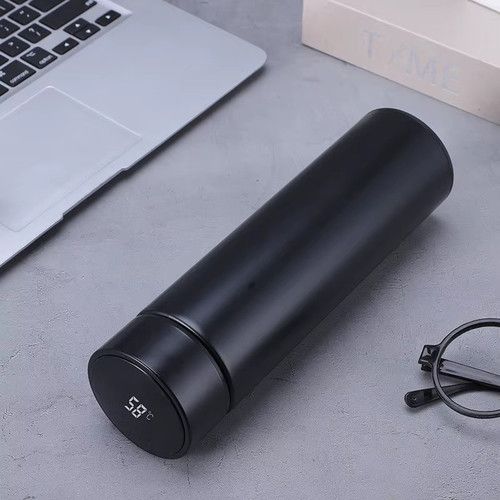 Portable 500ml Temperature Display Thermal Flask Stainless Steel Water Bottle UK