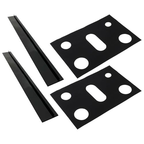 Black Durable Stove Gap Filler Covers Reusable Oil Proof Pads for Kitchen Stove — image 6