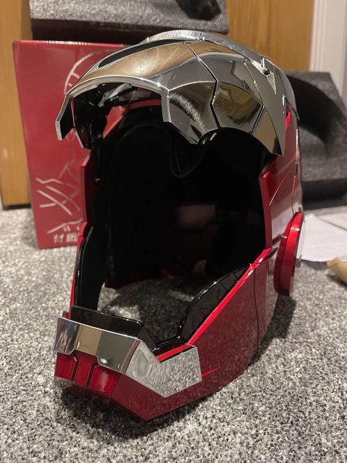 Autoking Iron Man Helmet MK5 1/1 Voice-controlled Mask Transform Cosplay Prop — image 11
