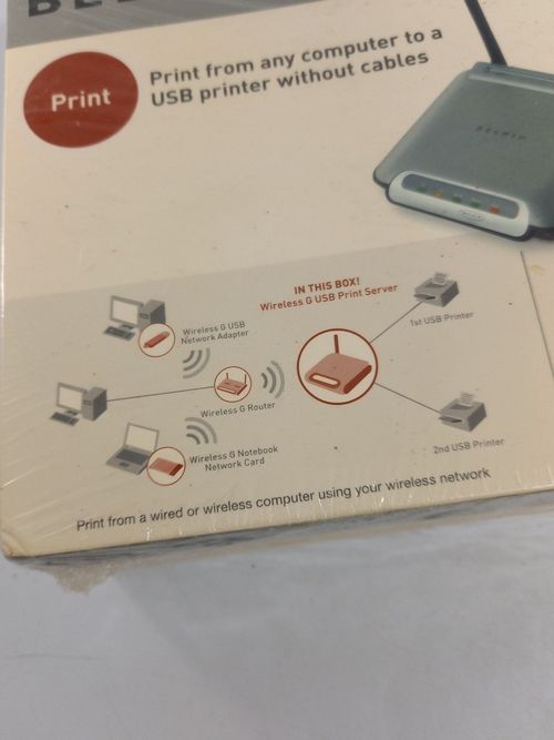 Belkin Wireless G USB Print Server 54Mbps 802.11g Network Printer Adapter — image 5