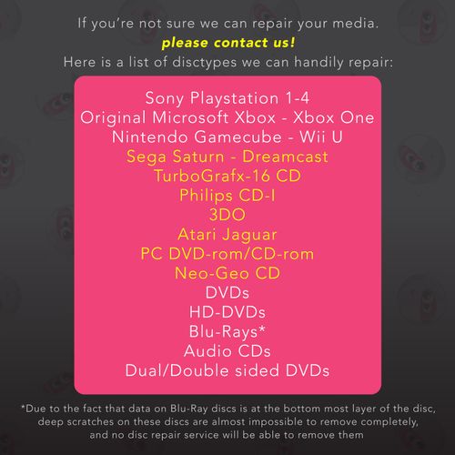 20 Video Game, Gamecube, CD DVD Blu-Ray Disc Repair Service - Remove Scratches — image 2