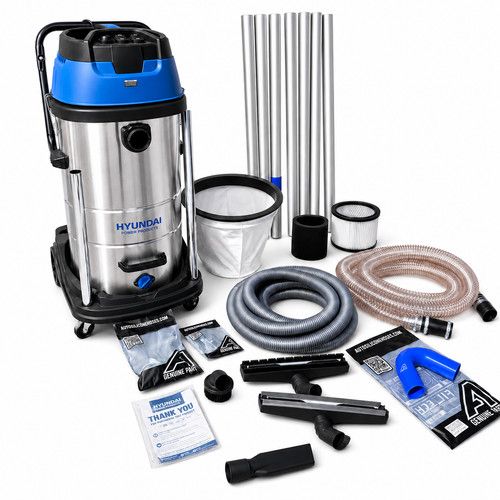 3000W 100L Gutter Vacuum Cleaner 7.5m Pole Kit Wet Dry Vac Camera Option