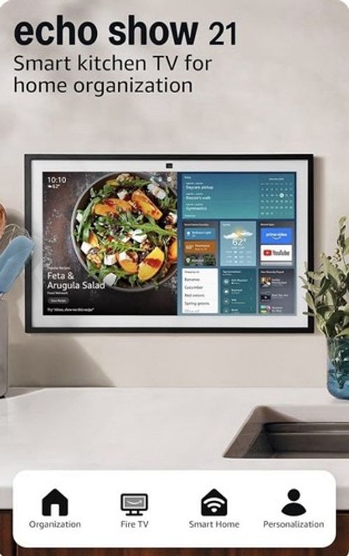 Amazon Echo Show 21 (newest gen) A stunning 21 smart display with built in Fire