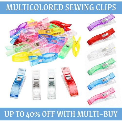 Plastic Sewing Clips for Quilting Multipurpose Fabric Crafting Knitting 20PCS