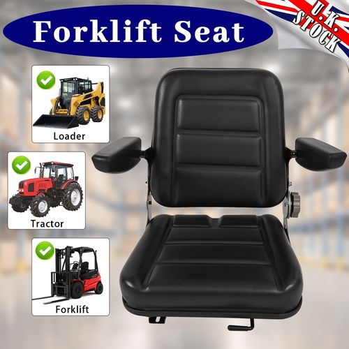 Universal Adjustable Suspension Seat Tractor Dumper Forklift Mower Plant Digger — image 1