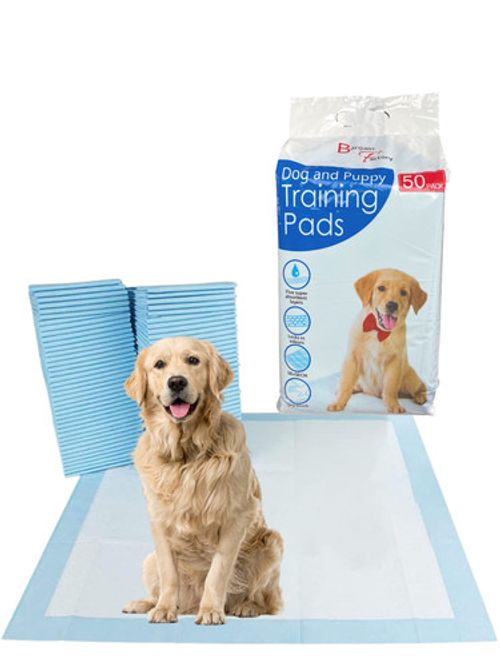 50/100 Large Puppy Training Pads 56 x 56cm Toilet Pee Wee Poo Dog Pet Cat Mats