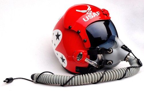 USAF Thunderbirds beautiful full size replica flight helmet and oxygen mask