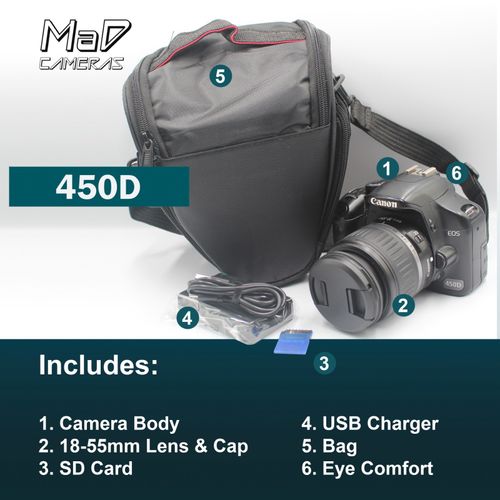 Canon EOS 450D Digital SLR Camera Beginner Starter Set Bundle  – Ready to Shoot — image 2
