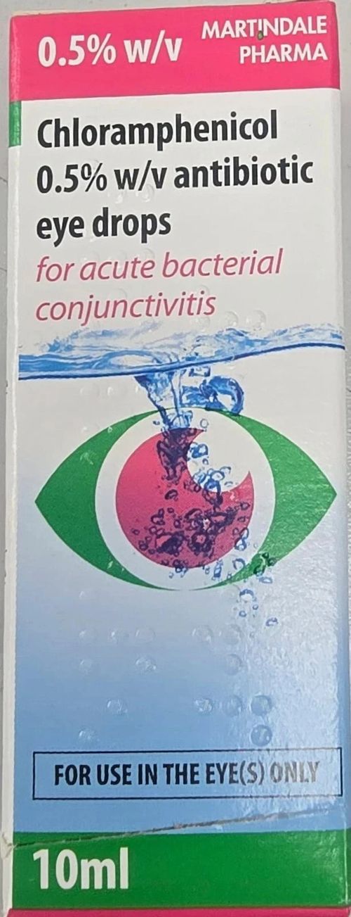 Chloramphenicol Eye Drops 0.5% 10ml For Bacterial Conjunctivitis BRANDS MAY VARY — image 6