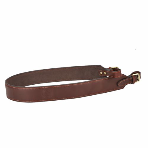 TOURBON Hunting Rifle Sling Adjustable Gun Leather Shoulder Strap Brown Shooting — image 7